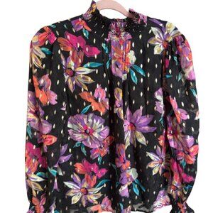 Floral Chiffon Colorful Blouse